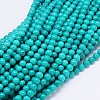 Natural Howlite Round Bead Strands X-TURQ-E022-38B-6mm-1