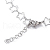 304 Stainless Steel Star Link Chain Anklets for Men Women X-STAS-B039-14P-3