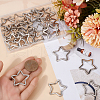 SUNNYCLUE 30Pcs Iron Split Key Rings STAS-SC0009-04-3