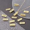 18Pcs 18 Style Tibetan Style Alloy Rectangle Pendants TIBEP-YW0001-34AG-6