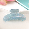 Flower Pattern Acrylic Claw Hair Clips PW-WGA6641-01-1