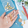   12Pcs 2 Colors Zinc Alloy Hook and S-Hook Clasps FIND-PH0009-20-3