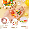 88Pcs 12 Styles Food Grade Eco-Friendly Silicone Beads SIL-TA0001-31-12