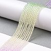 Transparent Gradient Color Glass Beads Strands GLAA-G101-2mm-03-3