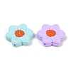 Flower Food Grade Silicone Focal Beads SIL-A011-02D-2