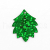 Ornament Accessories Leaf Plastic Paillette Beads X-PVC-Q033-M-2
