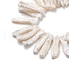 Natural Baroque Keshi Pearl Beads Strands PEAR-P064-02B-01B-4