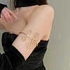 Butterfly Alloy Upper Arm Open Cuff Bangles WG9CF3D-11-1
