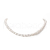 Natural Pearl Beaded Necklace for Women NJEW-JN04188-02-5