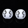 Opaque Acrylic Beads X-SACR-S273-38-A01-2