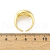 Brass Micro Pave Cubic Zirconia Adjustable Cuff Rings for Women RJEW-U053-01G-5