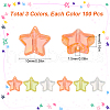SUNNYCLUE 300Pcs 3 Colors Eco-Friendly Transparent Acrylic Beads OACR-SC0001-67-2