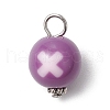 Alloy & Acrylic Pendants PALLOY-JF03884-01-3