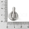 Non-Tarnish Flat Round 304 Stainless Steel Cuffinks STAS-K278-01P-3