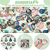 HOBBIESAY 48Pcs 12 Style  Alloy Enamel Pendants ENAM-HY0001-14-4