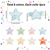 SUNNYCLUE 32pcs 8 colors UV Plating Acrylic Beads MACR-SC0001-48-2