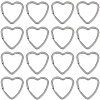 SUNNYCLUE 20Pcs 304 Stainless Steel Split Key Rings STAS-SC0009-03-1
