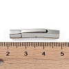 Non-Tarnish 316 Stainless Steel Bayonet Clasps STAS-K282-07D-P-3