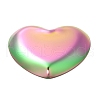 Heart 430 Stainless Steel Jewelry Display Plate X-STAS-P289-02MC-3