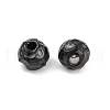 Textured 316 Surgical Stainless Steel Beads STAS-M106-01A-EB-3