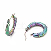 Ion Plating(IP) 304 Stainless Steel Chunky Hoop Earrings for Women EJEW-F283-06MC-2