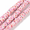 Handmade Polymer Clay Beads Strand CLAY-Z002-01M-1