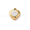 304 Stainless Steel Rhinestone Pendants STAS-M110-29G-2