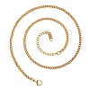 2.2mm Stainless Steel Twisted Chain Necklaces UT6416-2-2