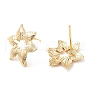 Brass Stud Earring Hooks X-KK-F855-22G-2