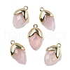 Natural Rose Quartz Pendants G-U019-03A-06-1