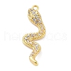 Brass Micro Pave Cubic Zirconia Pendants KK-A240-09G-1