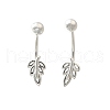 S999 Fine Silver Stud Earrings EJEW-A127-04S-4