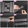 Transparent 2-Tier Acrylic Action Figure Display Risers ODIS-WH0026-21B-4