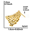 Stylish Irregular Stainless Steel Web Stud Earrings for Women CF3363-8-1