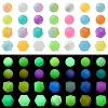 Luminous 56pcs 28 Color Round Food Grade Silicone Beads SIL-CJ0001-31-9