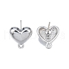 Alloy Stud Earring Findings PALLOY-N150-86P-1