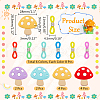 Mushroom Silicone Knitting Needle Stoppers SIL-NB0001-28-2