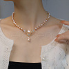 Mother's Day Jewellery Brass Clear Cubic Zirconia Deer Pendant Necklaces FS-WG04B7F-02-3