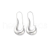 304 Stainless Steel Hoop Earrings EJEW-M249-04P-1