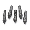 Natural Lava Rock Pointed Beads G-E490-C35-1