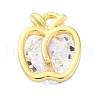 Brass Micro Pave Cubic Zirconia Pendants KK-A240-10G-1