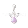 Angel Acrylic & ABS Plastic Imitation Pearl Pendant Decorations HJEW-JM03213-4