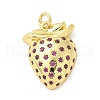 Brass Micro Pave Cubic Zirconia Pendants KK-S511-03C-G-1