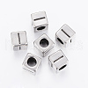 304 Stainless Steel Large Hole Letter European Beads STAS-H428-01AS-I-1