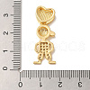 Rack Plating Brass Micro Pave Cubic Zirconia Pendants KK-L220-018G-01-3