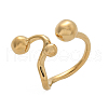 304 Stainless Steel Round Cuff Rings for Women RJEW-A063-01B-G-2