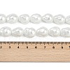 Electroplate Porcelain Imitation Pearl Beads Strands BSHE-Z009-03B-5