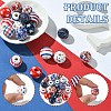20Pcs 10 Styles Printed Natural Wooden Beads WOOD-YW0001-19-3