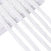 Polyester Elastic Lace Trim SRIB-WH0011-122A-1