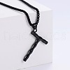Stylish Stainless Steel Initial Pendant Necklaces SR1473-20-1